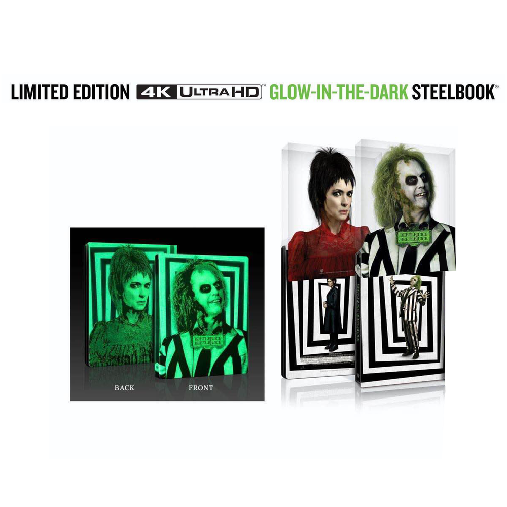 Beetlejuice Beetlejuice (2024) Zavvi Exclusive 4K Ultra HD Steelbook Image 1