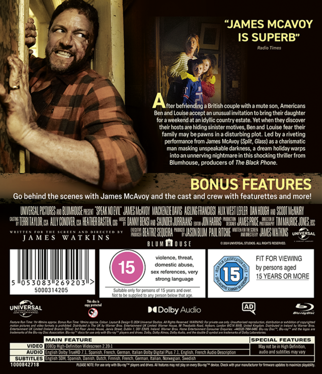 Speak No Evil Blu-ray