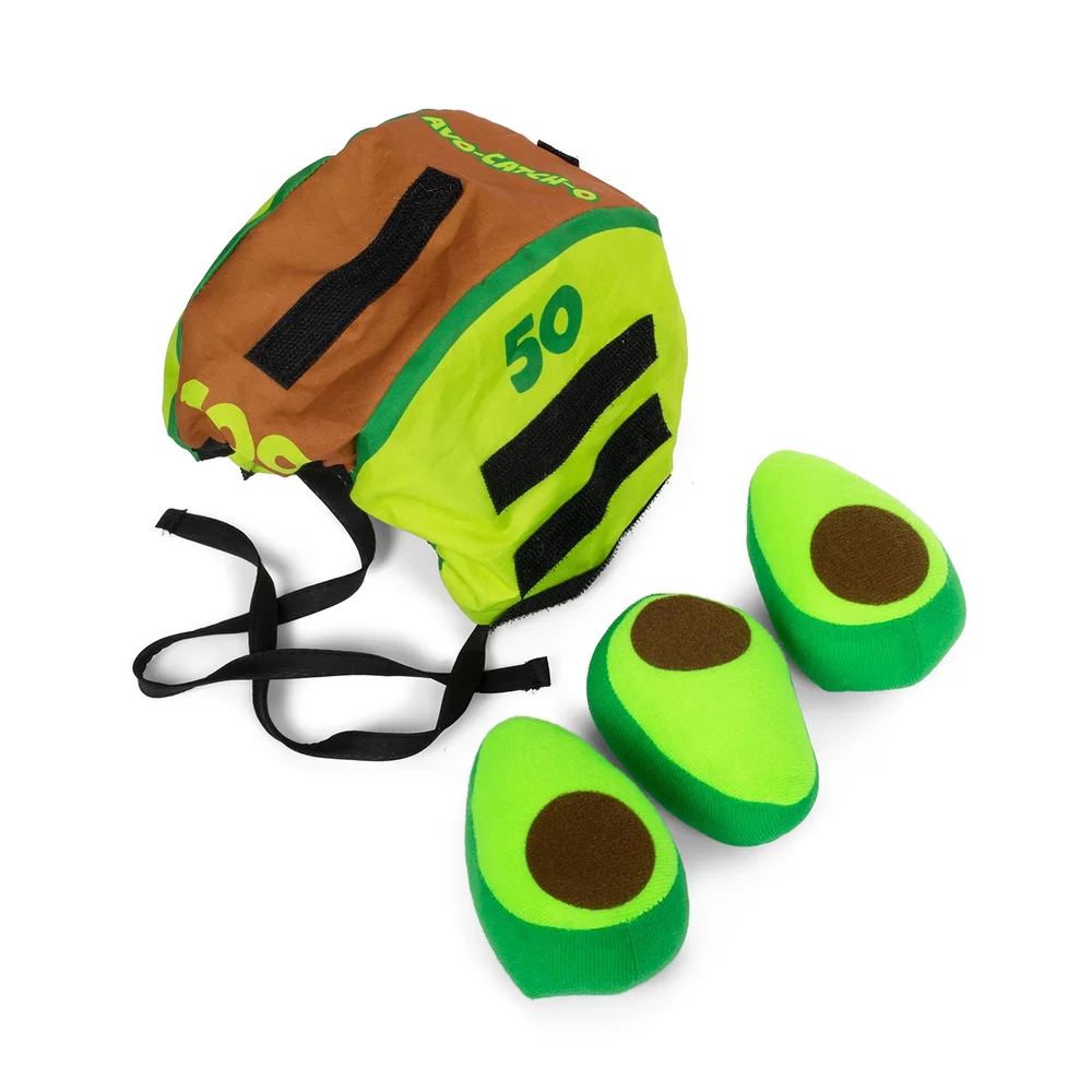 Avo-Catch-O Head Smash Game Velcro, 1 x Hat, 3 x Avo Balls Image 1