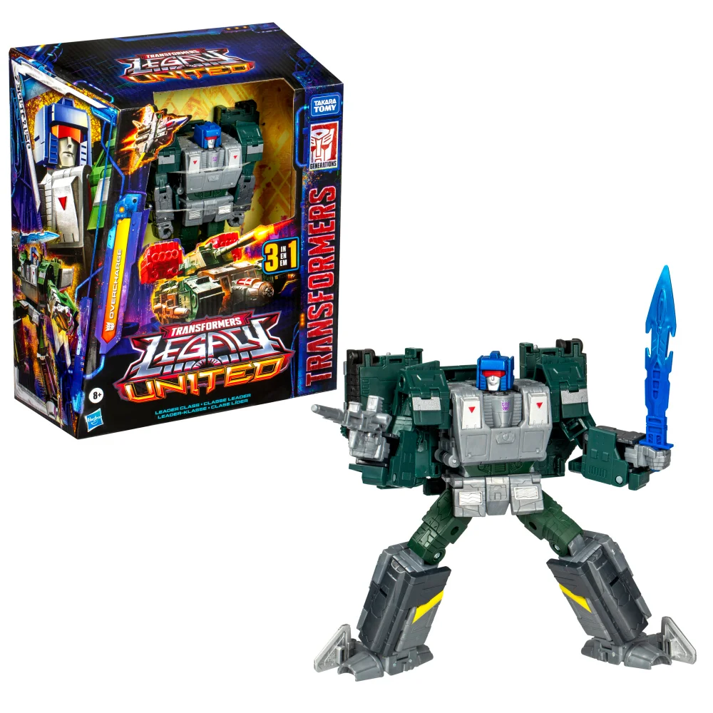 Hasbro Transformers Legacy United Leader Class Overcharge 7.5” Action Figure, 8+ Image 1