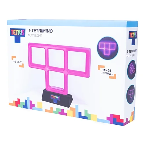 Tetris Neon Light Purple
