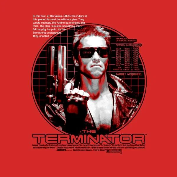 The Terminator Target Acquired Unisex T-Shirt - Red
