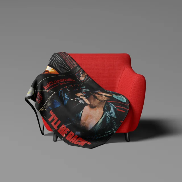 The Terminator VHS Cover Fleece Blanket