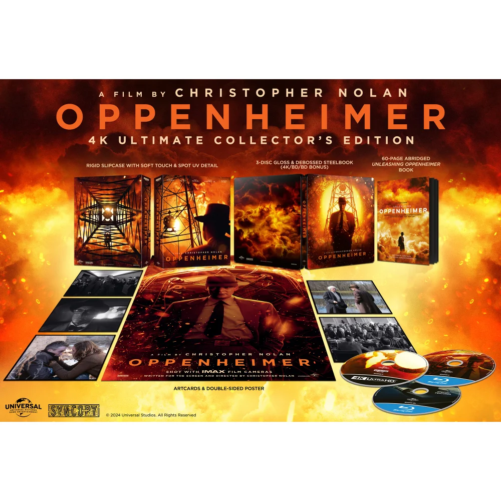 Oppenheimer Ultimate Collector's Edition Steelbook 4K Ultra HD & Blu-ray Image 1