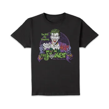 Joker Die Laughing Unisex T-Shirt - Black
