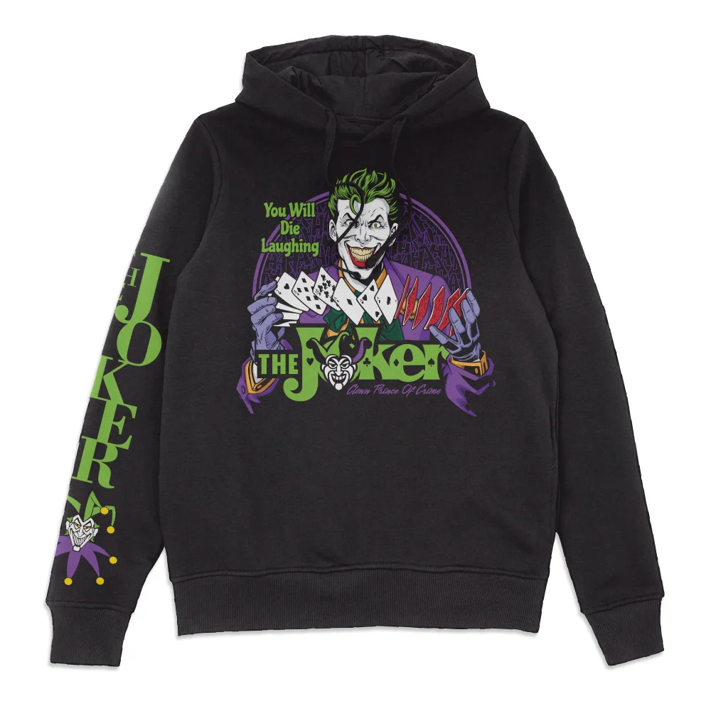 Joker Die Laughing Hoodie - Black - S - Black Image 1