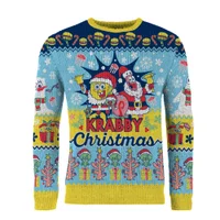 Spongebob Squarepants Krabby Christmas Knitted Christmas Jumper - undefined undefined