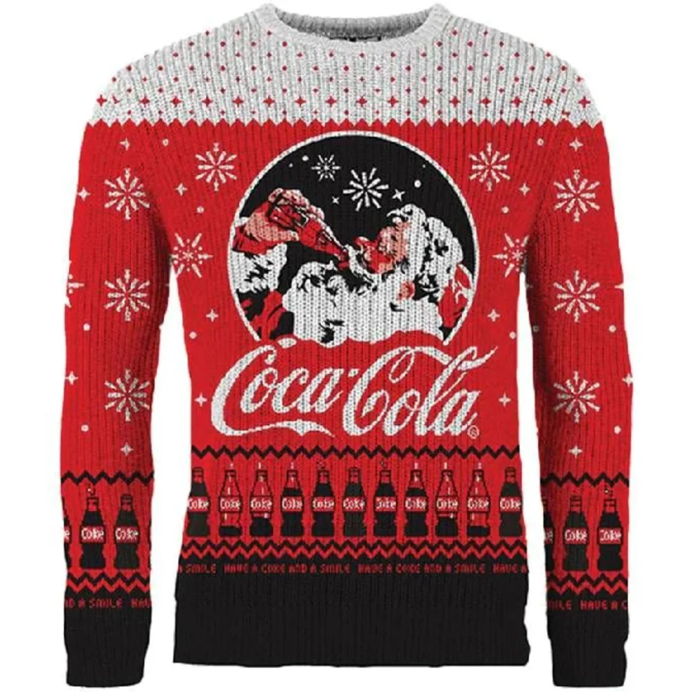 Coca-Cola Holidays Are Coming Knitted Christmas Jumper - L Image 1