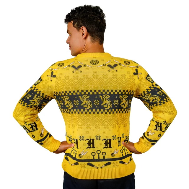 Harry Potter Hufflepuff Quidditch Knitted Christmas Jumper
