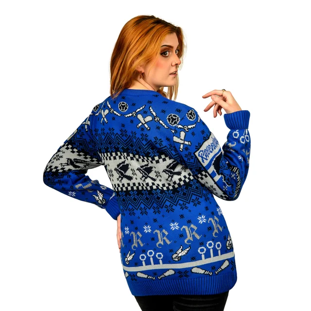 Harry Potter Ravenclaw Quidditch Knitted Christmas Jumper