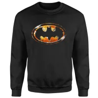 BATMAN Bat Logo Distressed Sweatshirt - Black - undefined undefined
