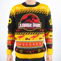 Jurassic Park Logo Knitted Christmas Jumper - undefined undefined