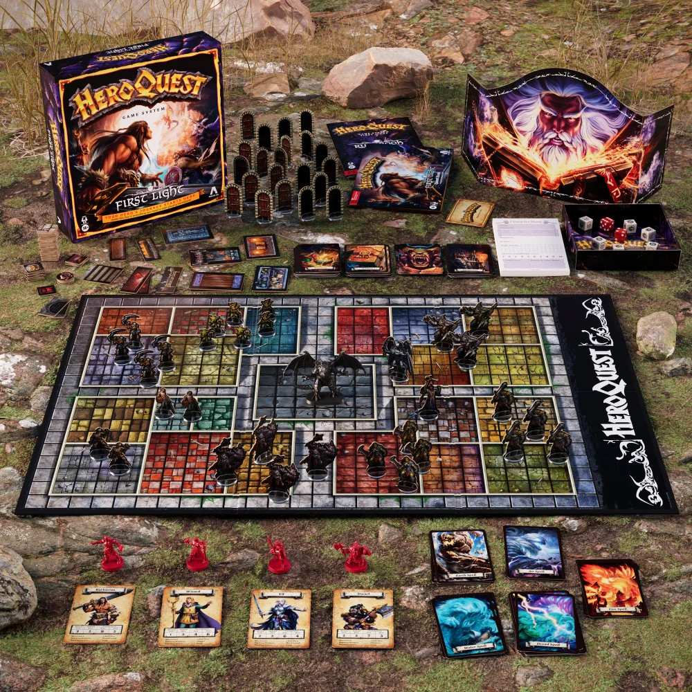 Monopoly Avalon Hill HeroQuest Game System, Fantasy Miniature Dungeon Crawler Tafelblad Avontuurspel, Leeftijd 14 en ouder 2-5 spelers Monopoly Avalon Hill HeroQuest Game System, Fantasy Miniature Dungeon Crawler Tafelblad Avontuurspel, Leeftijd 14 en ouder 2-5 spelers