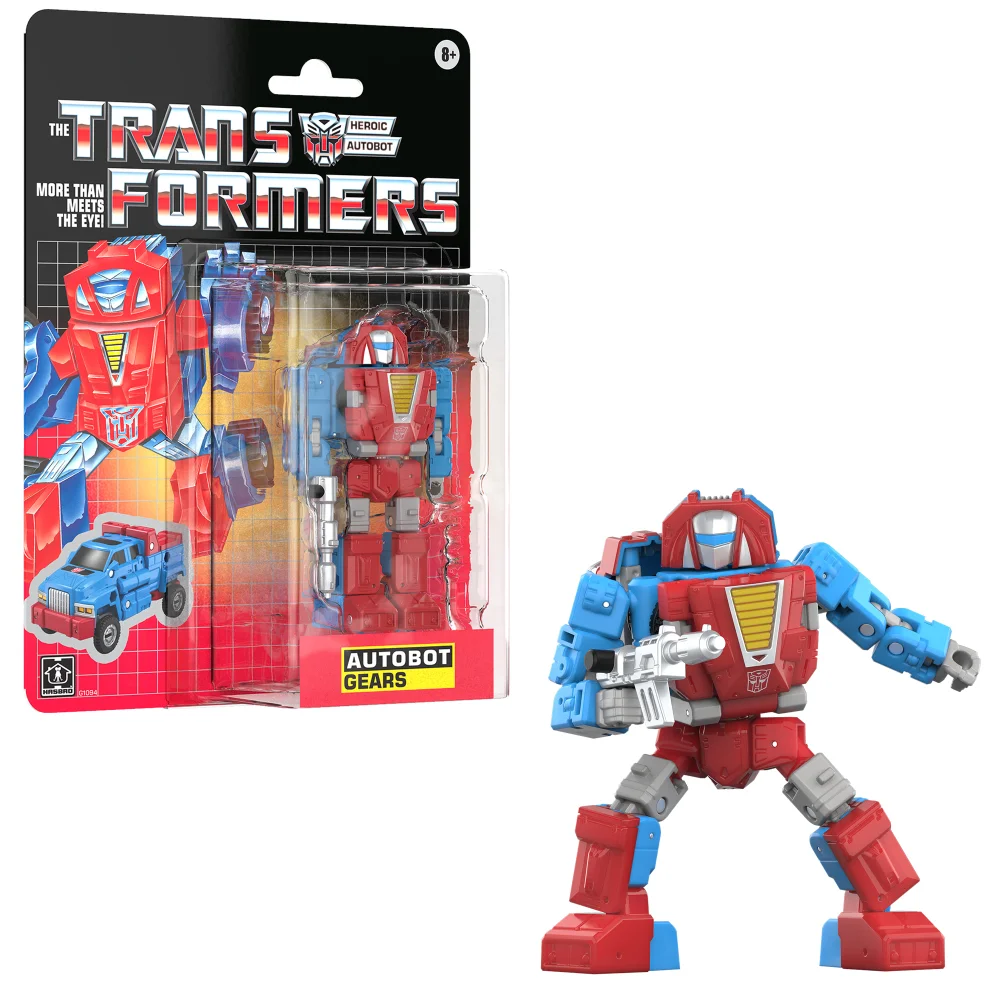 Transformers Toys Retro G1 Action Figure Autobot Gears (5”) Image 1