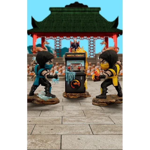 Iron Studios Mortal Kombat Scorpion vs Subzero Arcade Set MiniCo Figure