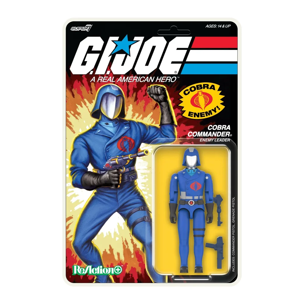 Super7 G.I. Joe ReAction+ Wave 1 - Cobra Commander (Cartoon) Action Figure Image 1