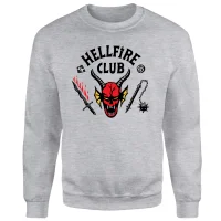 Stranger Things Hellfire Club Sweatshirt - Grey - undefined undefined