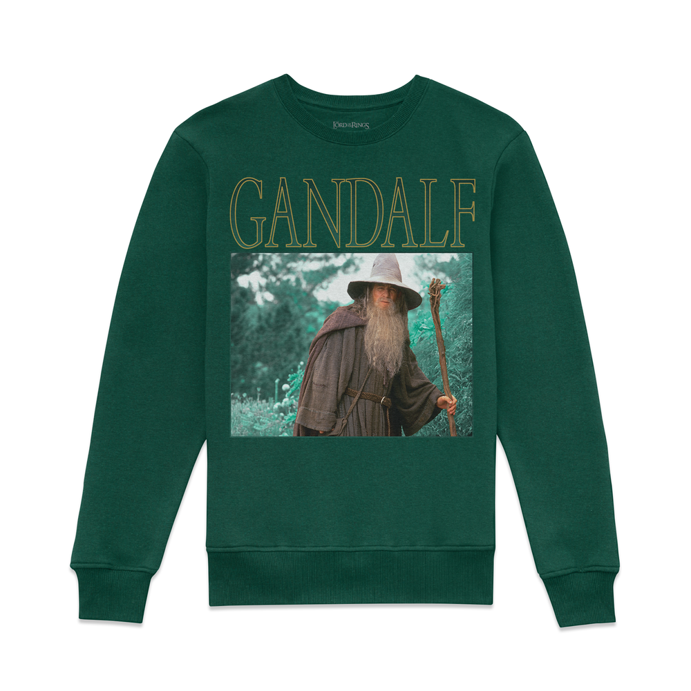 Lord Of The Rings LOTR Gandalf Sweatshirt - Green - S Image 1