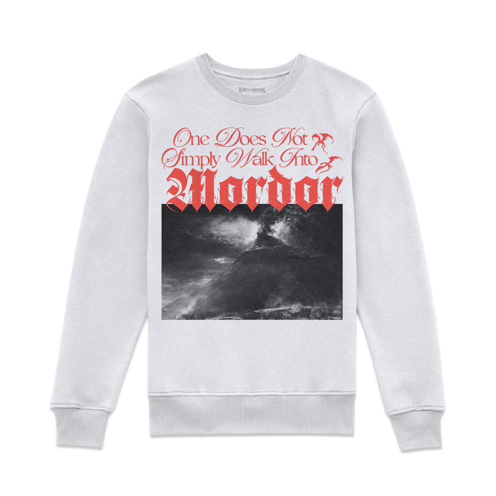 Lord Of The Rings Walk Into Mordor Sweatshirt - White - 4XL Image 1