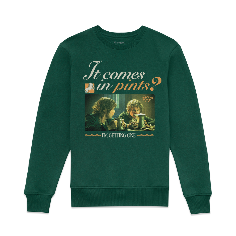 Lord Of The Rings It Comes In Pints Sweatshirt - Green - XL Image 1