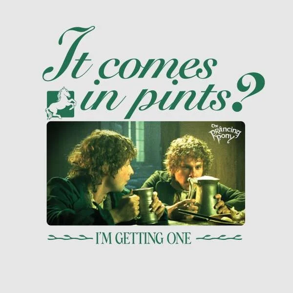 Lord Of The Rings It Comes In Pints Sweatshirt - Grey