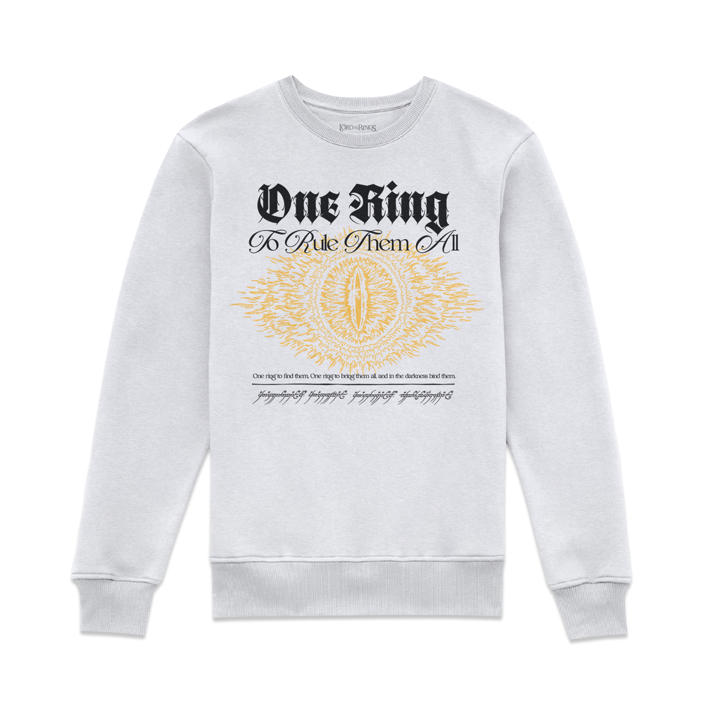 Lord Of The Rings One Ring Sweatshirt - White - 5XL Image 1