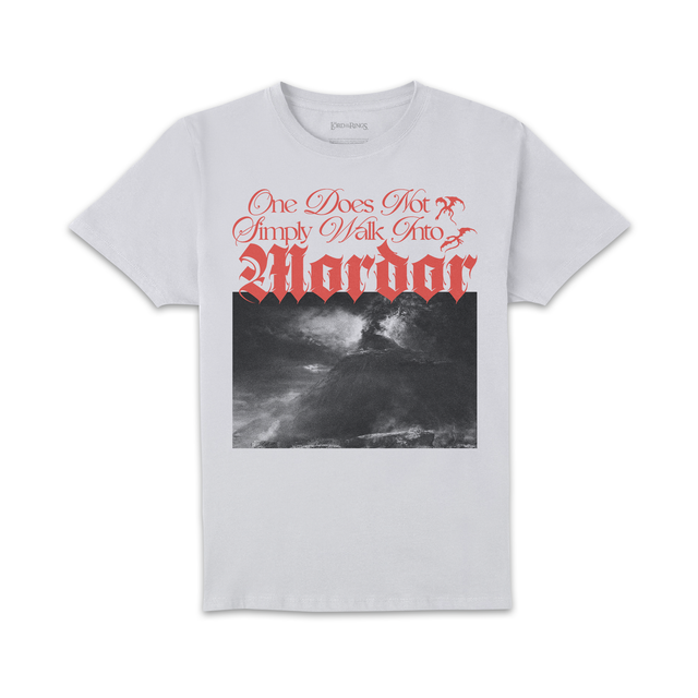Lord Of The Rings Walk Into Mordor Unisex T-Shirt - White