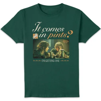 Lord Of The Rings It Comes In Pints Unisex T-Shirt - Green