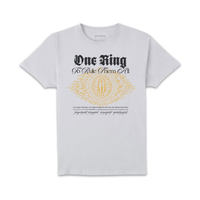 Lord Of The Rings One Ring Unisex T-Shirt - White - undefined undefined