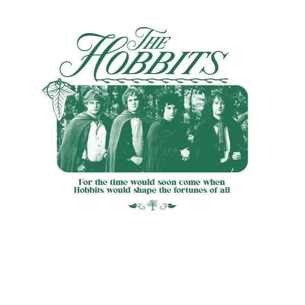 Lord Of The Rings The Hobbits Unisex T-Shirt - White