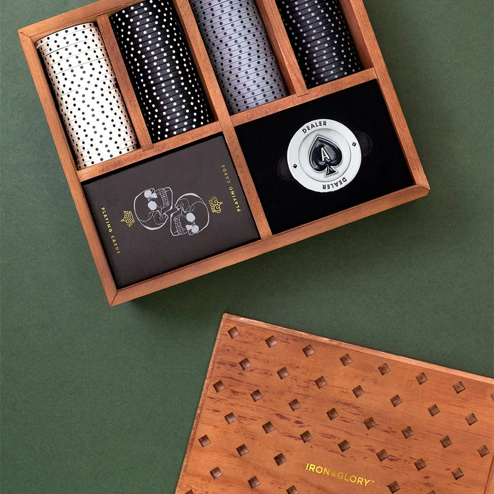 DEAD MAN’S HAND Iron & Glory Premium Poker Set Image 1