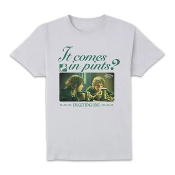 Lord Of The Rings It Comes In Pints Unisex T-Shirt - White