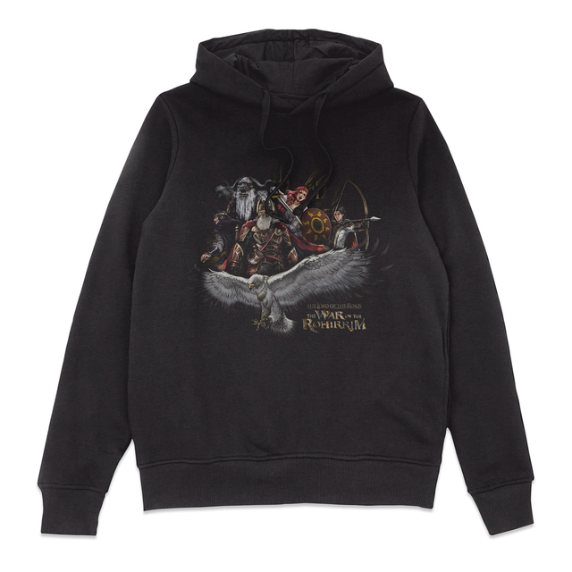 Lord Of The Rings The War of Rohirrim Cinematic Composition Hoodie - Black