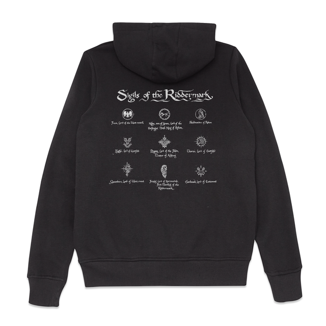Lord Of The Rings The War of Rohirrim Sigils Hoodie - Black