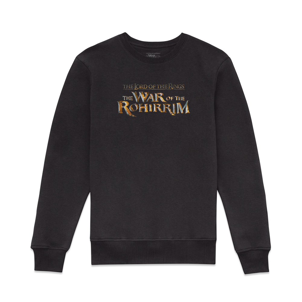 Lord Of The Rings The War of Rohirrim Cinematic Logo Sweatshirt - Black - XL Image 1