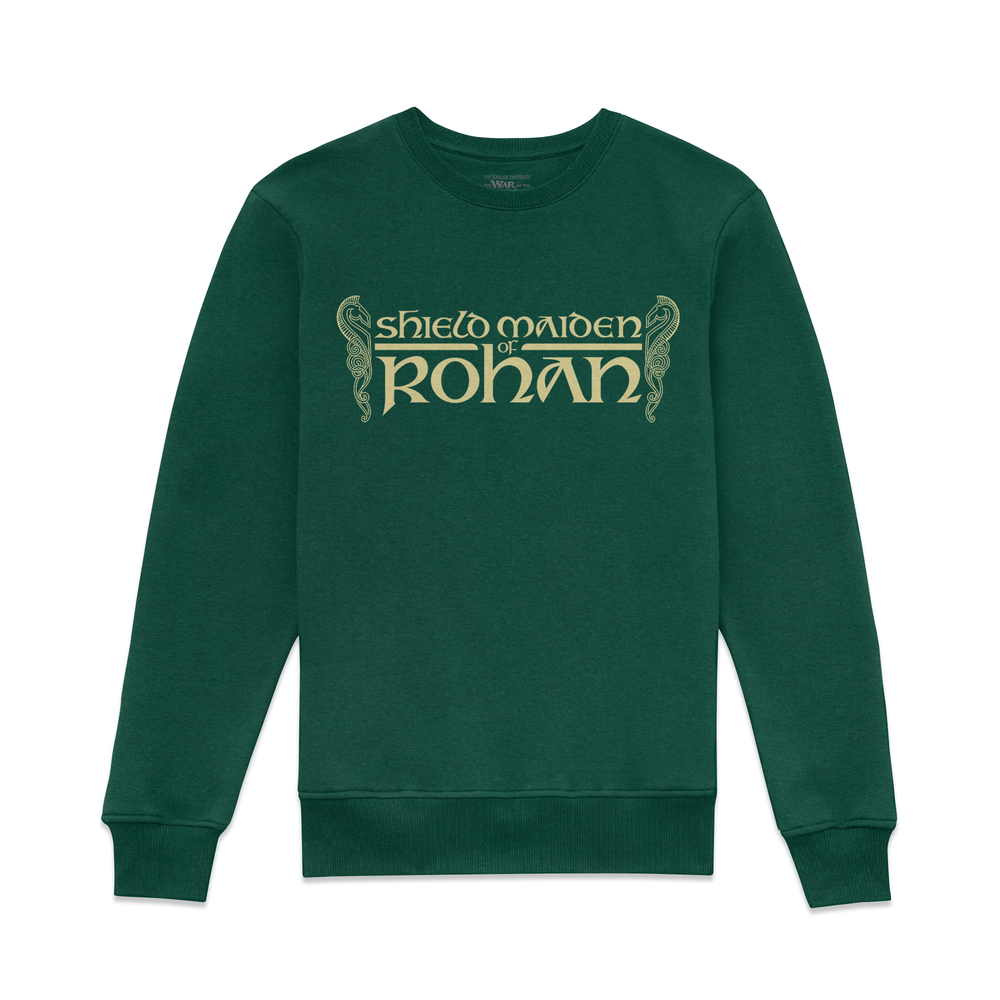 Lord Of The Rings The War of Rohirrim Sheild Maiden Of Rohan Sweatshirt - Green - XS Image 1