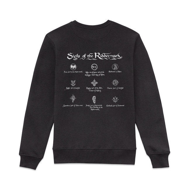 Lord Of The Rings The War of Rohirrim Sigils Sweatshirt - Black