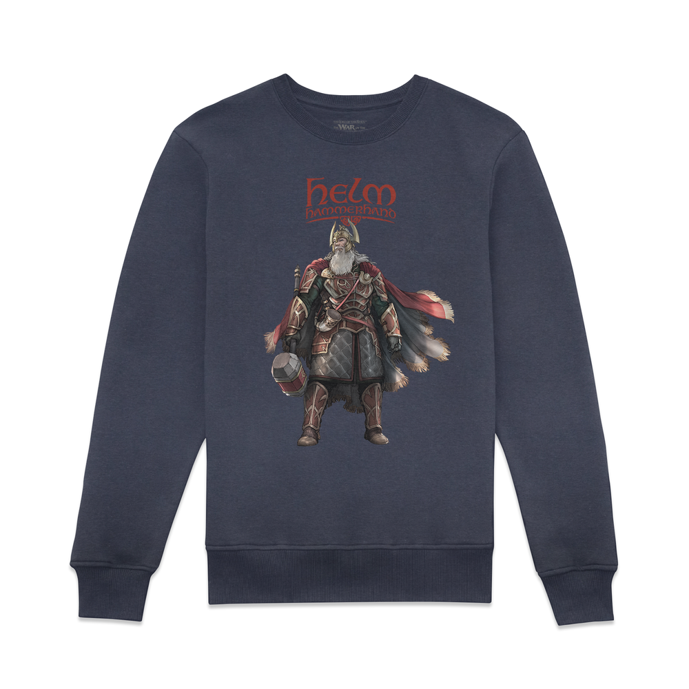 Lord Of The Rings The War of Rohirrim Helm Pose Sweatshirt - Navy - XL Image 1