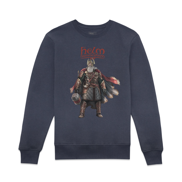 Lord Of The Rings The War of Rohirrim Helm Pose Sweatshirt - Navy