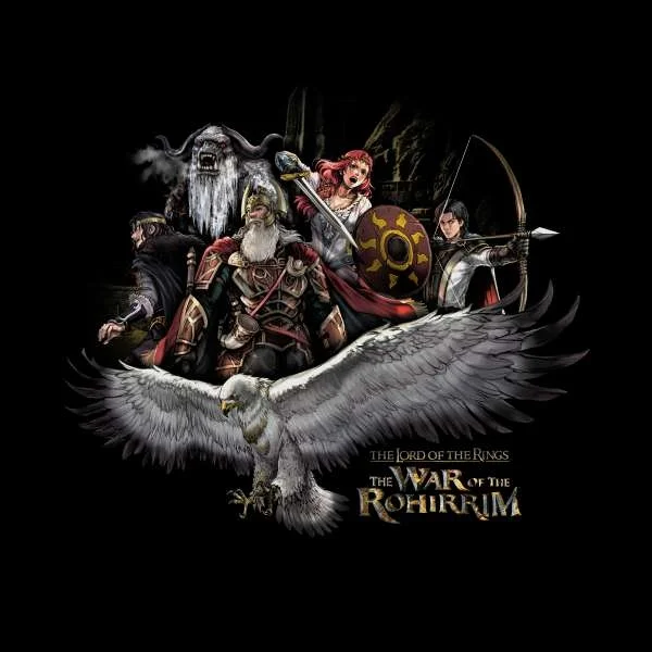 Lord Of The Rings The War of Rohirrim Cinematic Composition Unisex T-Shirt - Black