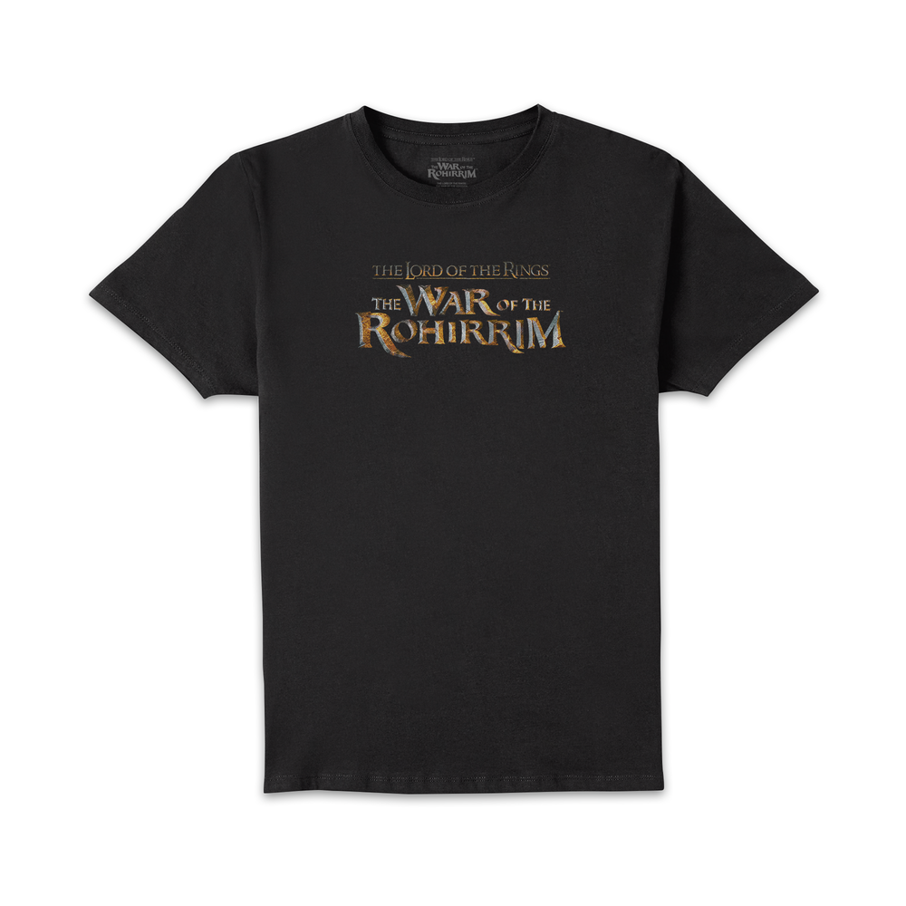 Lord Of The Rings The War of Rohirrim Cinematic Logo Unisex T-Shirt - Black - S Image 1
