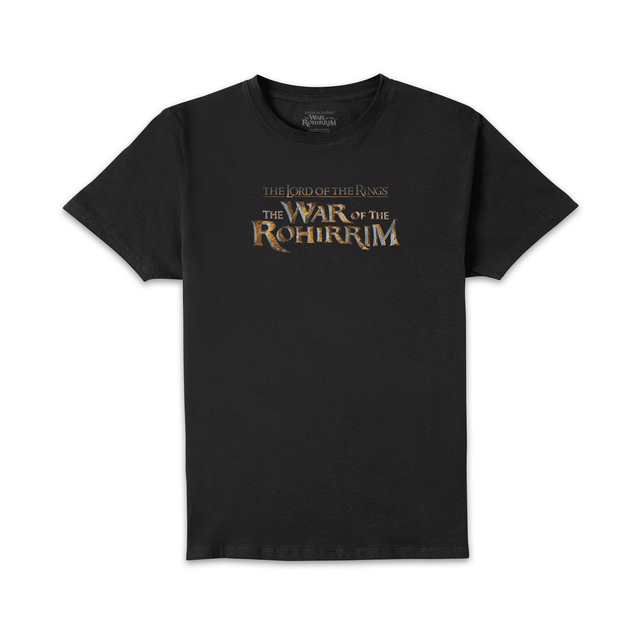 Lord Of The Rings The War of Rohirrim Cinematic Logo Unisex T-Shirt - Black