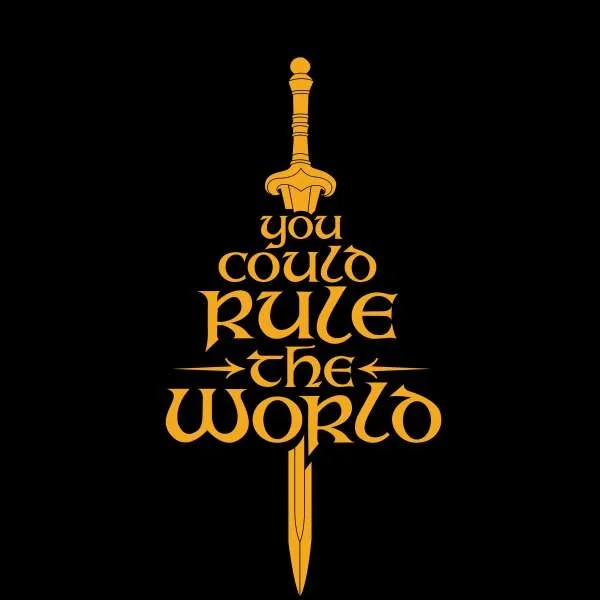 Lord Of The Rings The War of Rohirrim Rule The World Unisex T-Shirt - Black