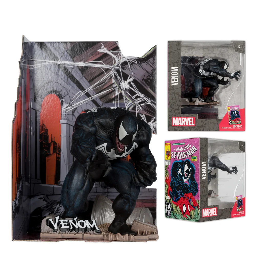 Marvel Venom 1:10th Scale Collectible with Scene (The Amazing SpiderMan #316) McFarlane Toys Image 1