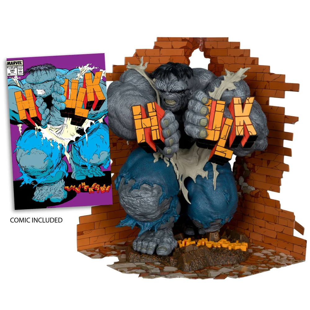 Marvel The Incredible Hulk 1:6th Scale Collectible with Scene (The Incredible Hulk #345) McFarlane Toys Image 1