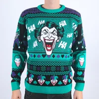 The Joker Ha-Ha-Happy Holidays Knitted Christmas Jumper - undefined undefined