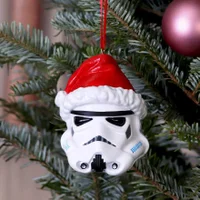 Original Stormtrooper Santa Hat Hanging Ornament 8.3cm