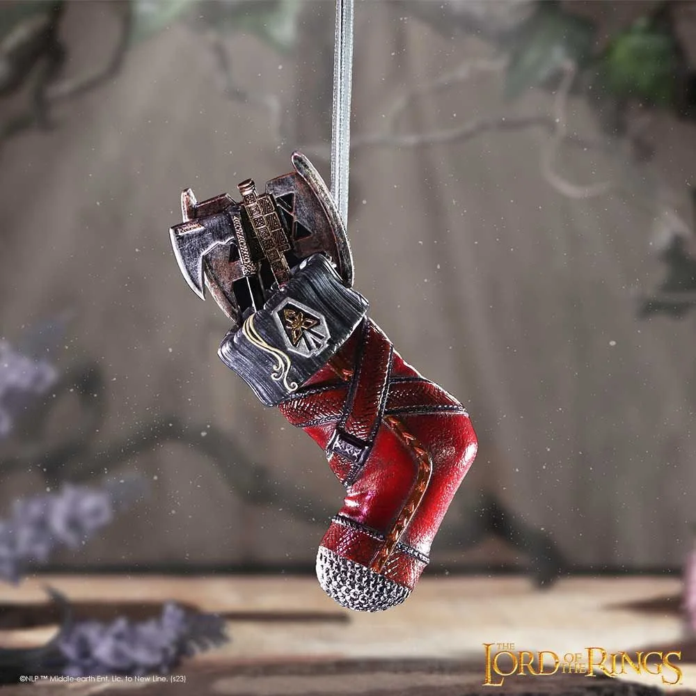 Lord of the Rings Gimli Stocking Hanging Ornament Image 1