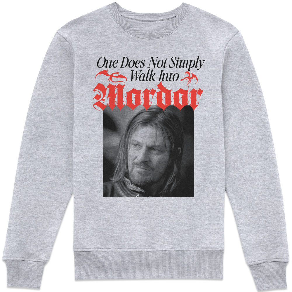 Lord Of The Rings Walk Into Mordor Sweatshirt - Grey - S Image 1