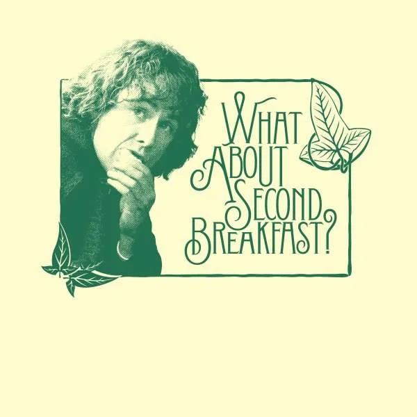 Lord Of The Rings Second Breakfast Unisex T-Shirt - Cream